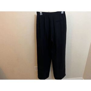 Lauren Ralph Lauren Wide leg Trousers, Silk black trousers. 100% Silk. Size 8 It